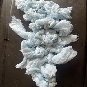 Set of 10 baby blue gauze napkins NWOT